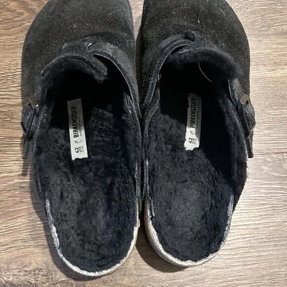 Birkenstock Boston Vl Shearling Black Womens  11 US - Picture 7 of 8